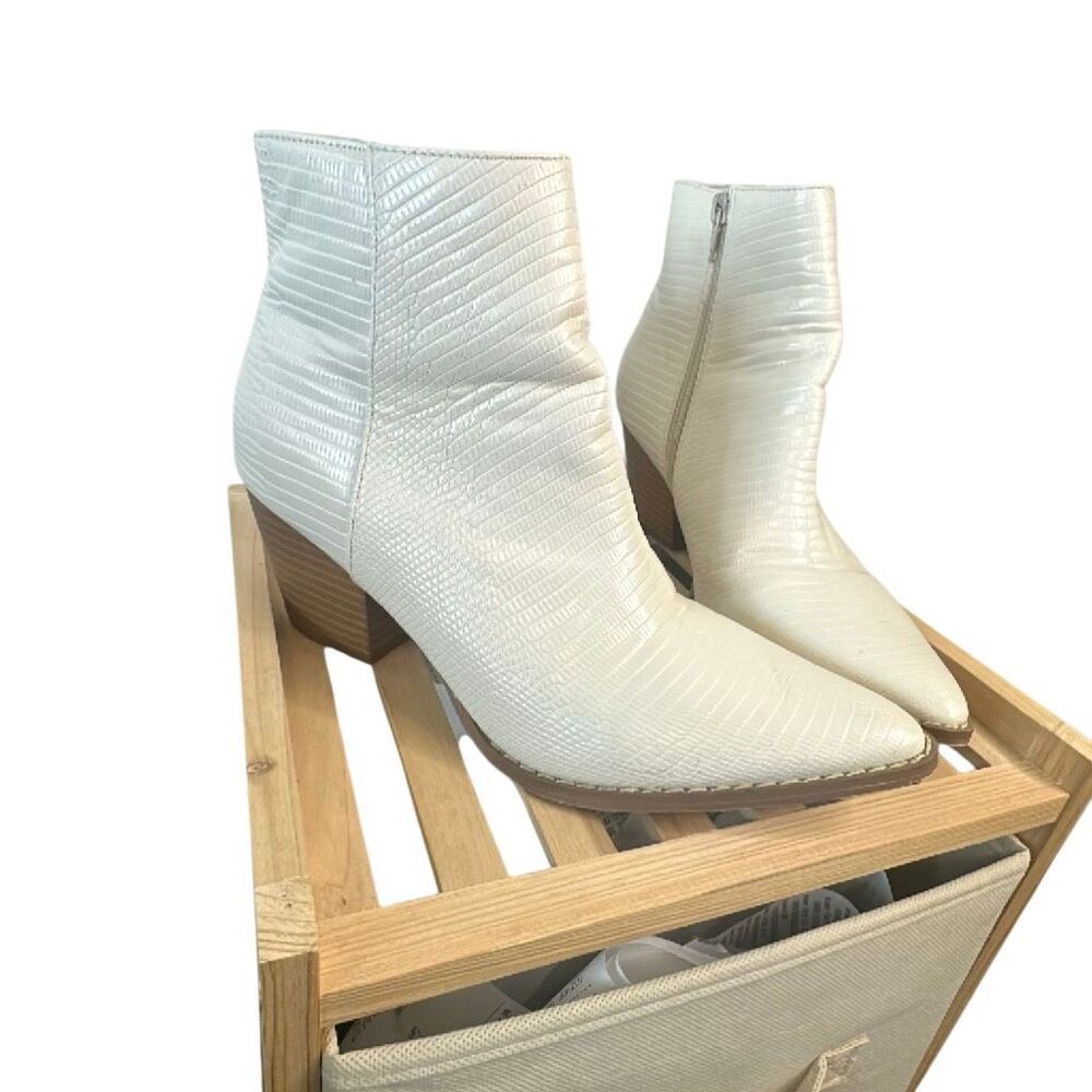 Lulu’s x Matisse Snake Pointed Toe Ankle Boots Spirit 5.5 - Picture 3 of 10